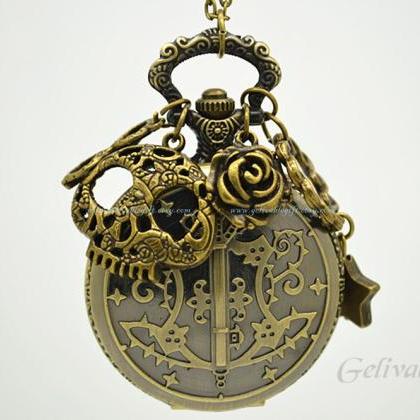 Anime Black Butler Pocket Watch Necklace,with..
